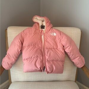 The North Face Baby Girl Pink Puffer Coat